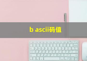 b ascii码值